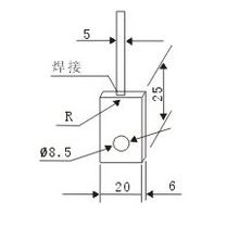 炉壁热电偶接触块安装图